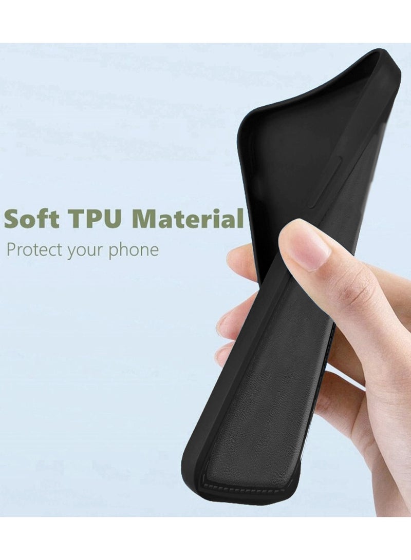 دبليو تيك غطاء سلكوني ناعم سائل من ZTE Blade V70 Max 4G 2025 - أسود - Image 5