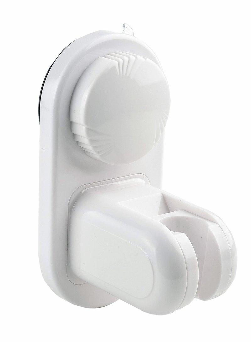 Barakah Shower Head Holder, Suction Cup Shower Head Bracket Bathroom, Removable Handheld Wand Holder & Wall Mounted Suction Bracket for Marble Glass Metal Ceramic, White - Image 1