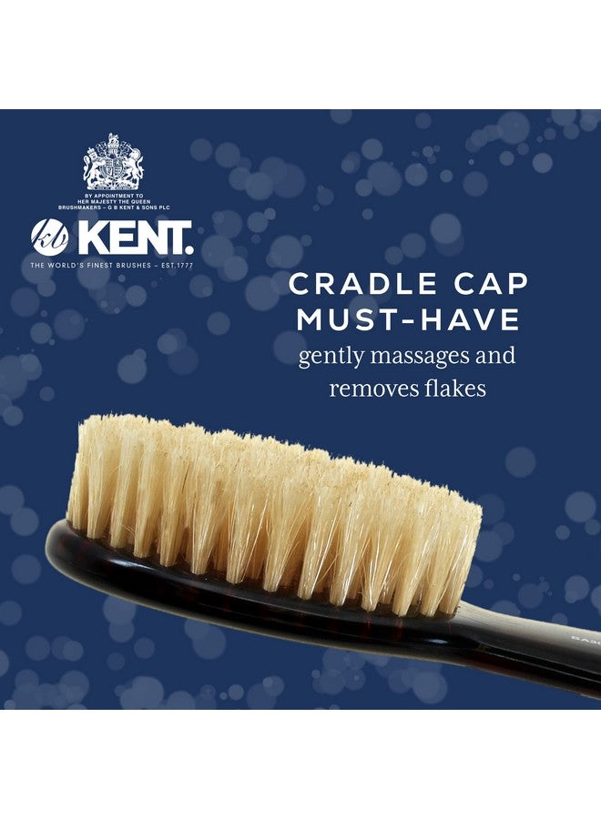 KENT Kent BA30 Cradle Cap Baby Hair Brush with Ultra Soft Natural Bristles and Smooth Cradle Cap Comb, Baby Essentials for Newborn Hair Brush and Baby Comb - Image 2