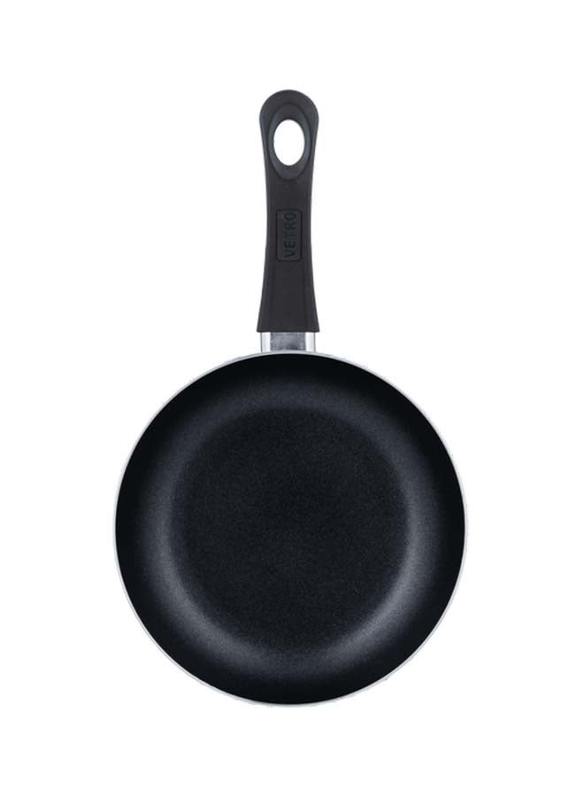 السيف  مقلاة للقلي غير قابلة للالتصاق من Vetro مع غطاء من الفولاذ المقاوم للصدأ بقطر 28 سم وارتفاع 5 سم باللون الأسود - Image 3
