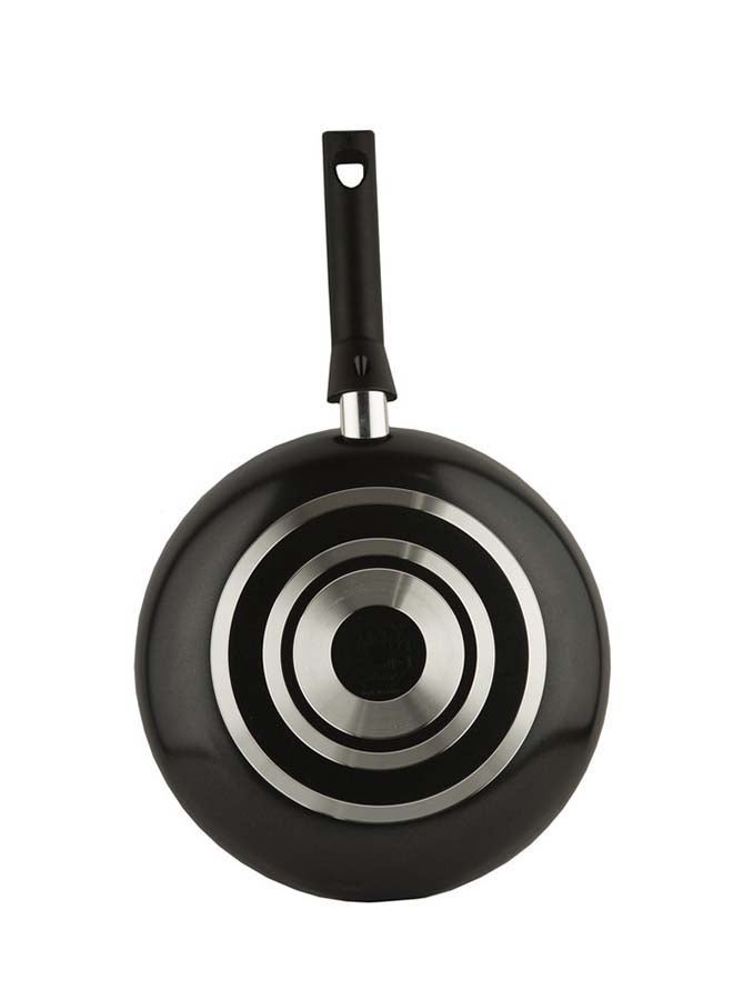 السيف  مقلاة للقلي غير قابلة للالتصاق من Vetro مع غطاء من الفولاذ المقاوم للصدأ بقطر 28 سم وارتفاع 5 سم باللون الأسود - Image 4