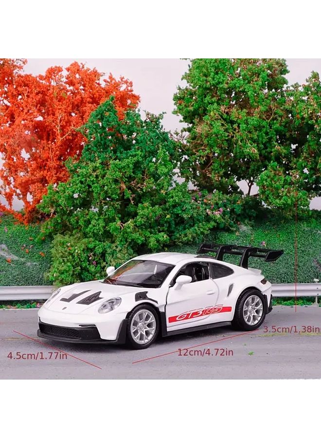911 GT3 RS Green Alloy Car Model 1 36 Scale Diecast Vehicle Replica Pullback Action Display Stand Collectible Toy - Image 3