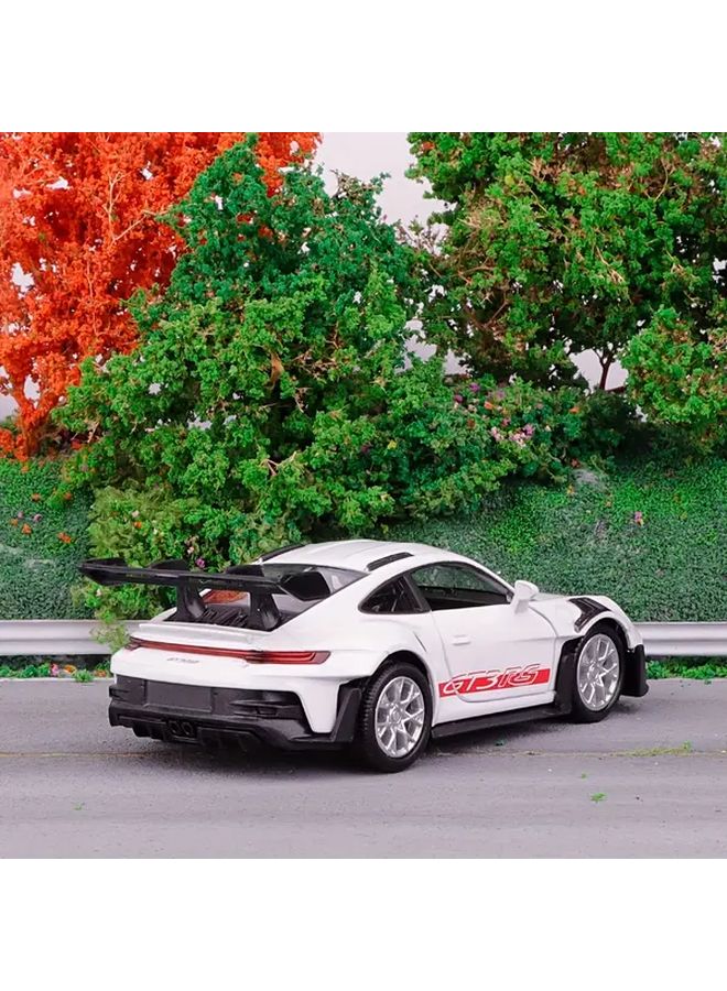 911 GT3 RS Green Alloy Car Model 1 36 Scale Diecast Vehicle Replica Pullback Action Display Stand Collectible Toy - Image 5