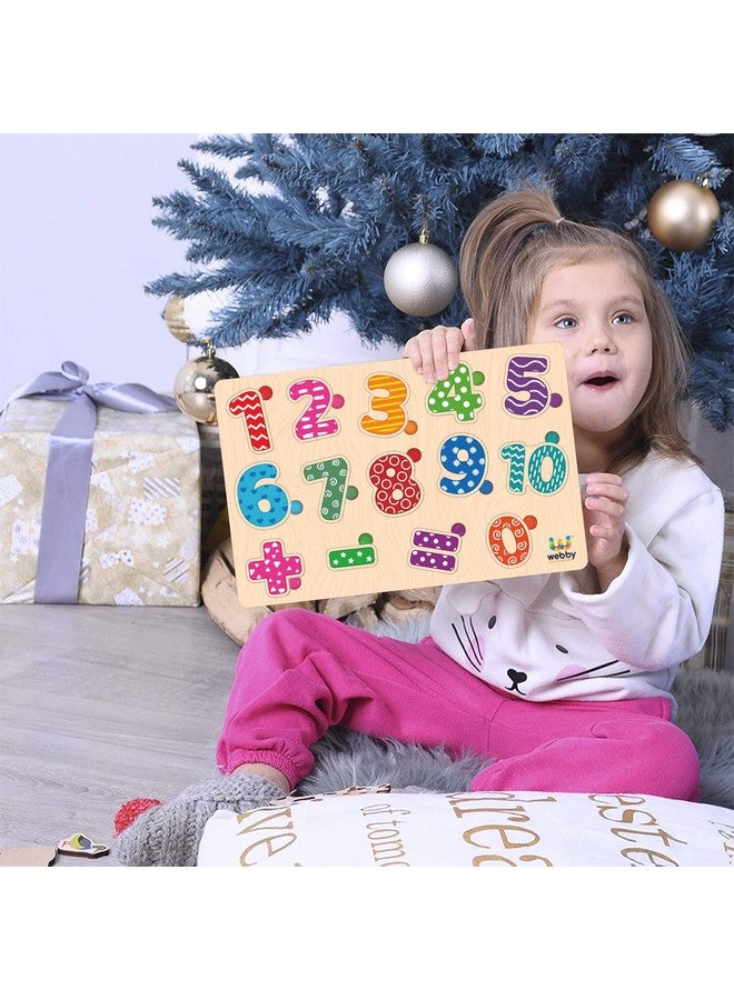Webby Wooden Counting Numbers Montessori Educational Pre-School Puzzle Toy for 2+ Years Kid - Image 4