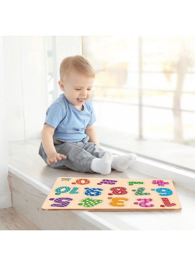 Webby Wooden Counting Numbers Montessori Educational Pre-School Puzzle Toy for 2+ Years Kid - Image 2
