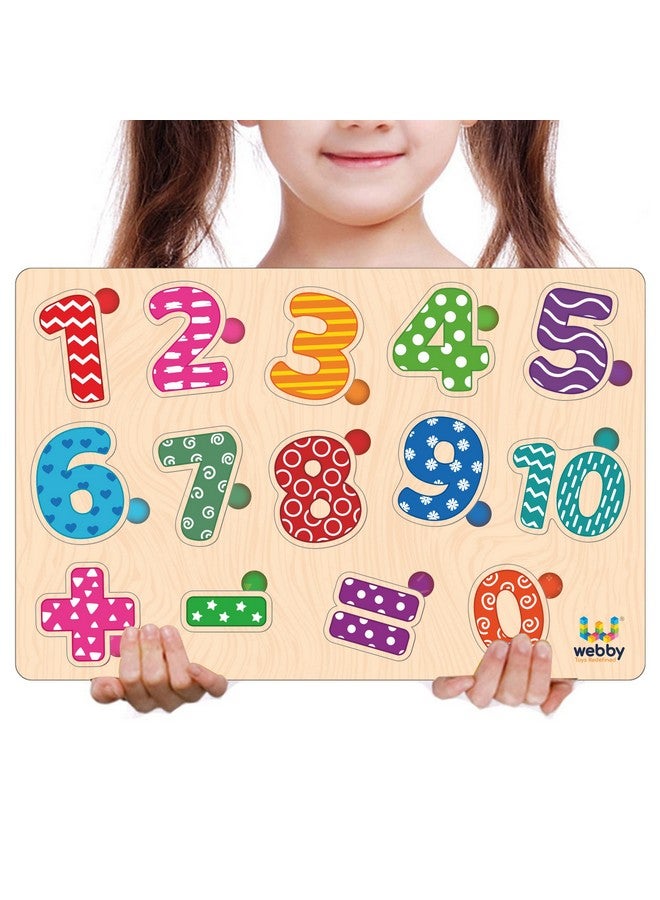 Webby Wooden Counting Numbers Montessori Educational Pre-School Puzzle Toy for 2+ Years Kid - Image 5