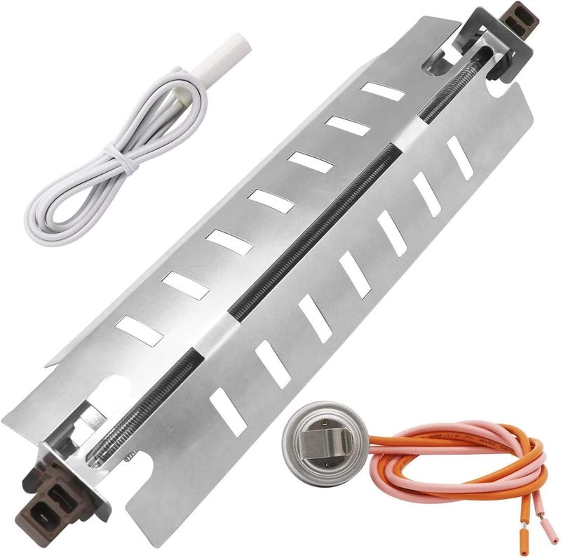 Seentech WR51X10055 Defrost Heater, WR55X10025 Temperature Sensor, WR50X10068 Defrost Thermostat - Compatible GE & Hotpoint Refrigerators - Replaces: WR51X10030, AP3183311, 914088, AH303781 - Image 1