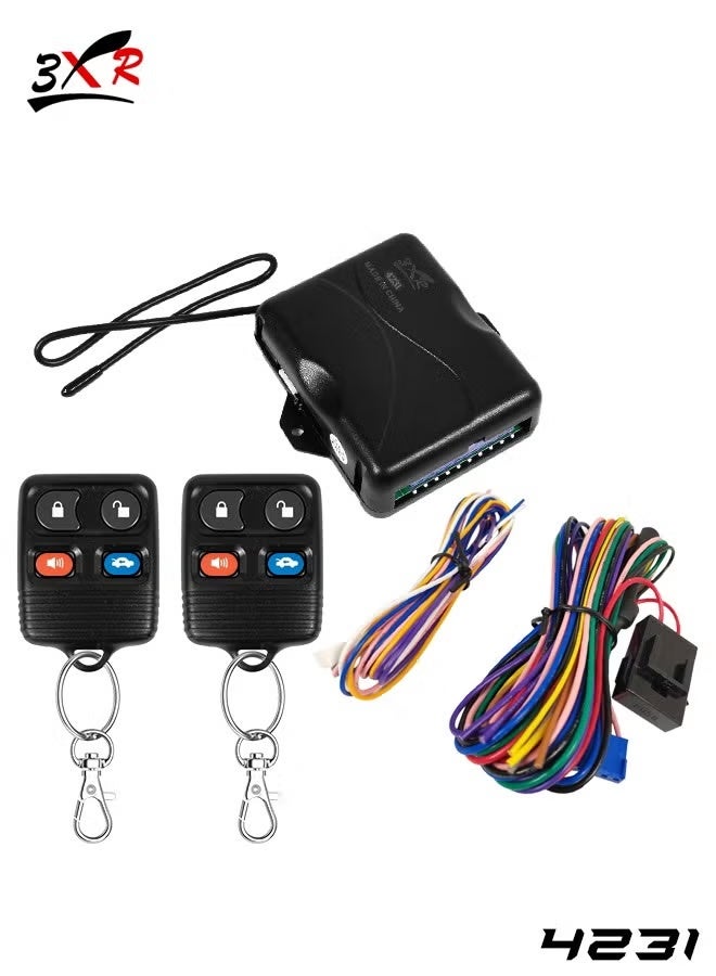 3XR Car Keyless Entry System Central Locking Remote System Enhanced Functionality and Universal Compatibility 4231 - Image 1