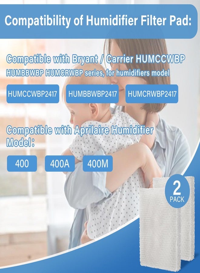 Dimakung P110-4545 وسادات فلتر بديلة لأجهزة ترطيب الهواء من سلسلة براينت كارير HUMCCWBP و HUMBBWBP و HUMCRWBP (HUMCCWBP2417 و HUMBBWBP2417 و HUMCRWBP2417) - عبوة من قطعتين - Image 3