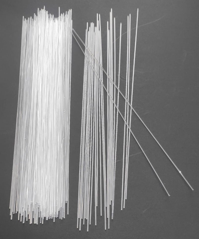 Eliphs 100 Pieces 1/16 X 12 Inch Acrylic Dowel Rods, Clear Round Plastic Rods Pls90291 for Cable Reinforcement, Plumbing, Crafts and Educational Projects - Image 1