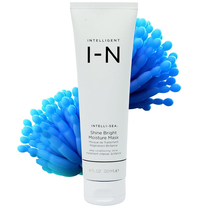Intelligent Nutrients Shine Bright Moisture Hair Mask Intense Conditioning for Lustrous Shine and Softness Vegan 4 Oz