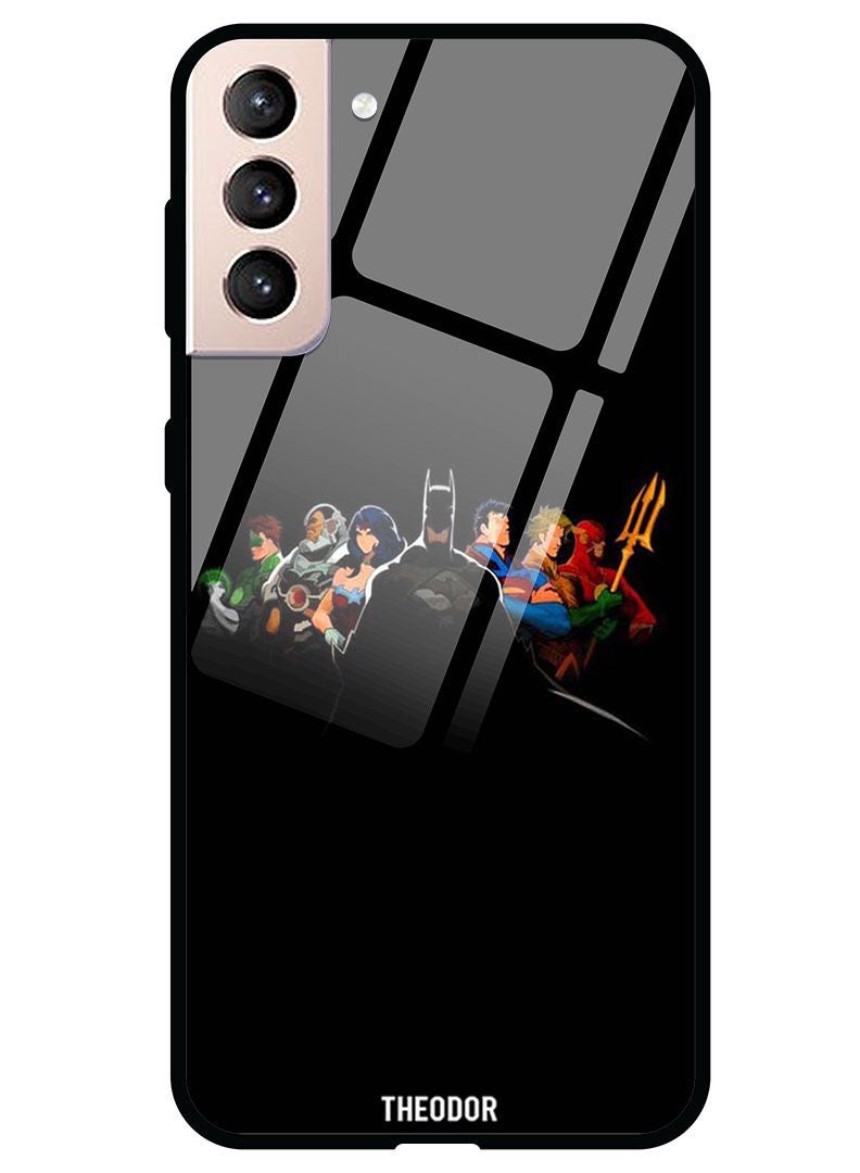 Theodor Protective Tempered Glass Case Cover Samsung Galaxy S21 PLUS  Hero Squad - Image 1