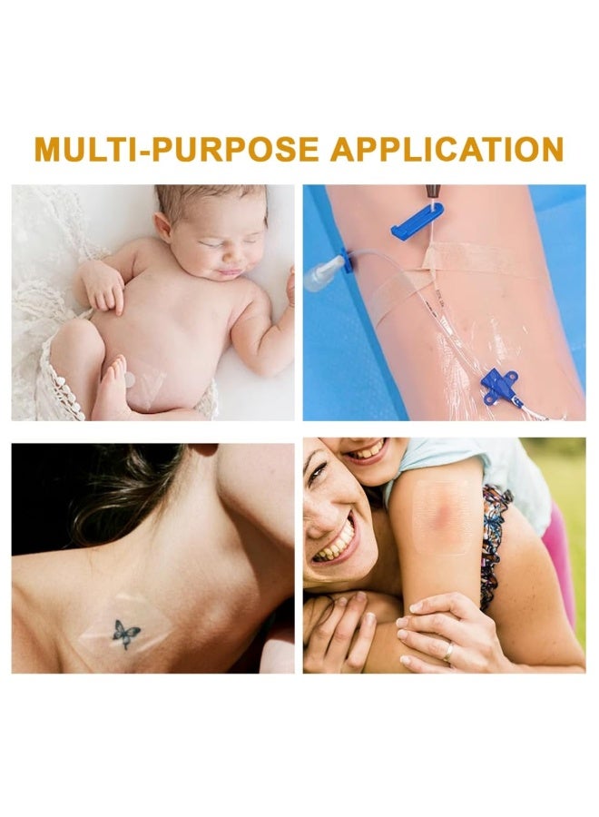 Winner Transparent film dressing, 12*10cm, waterproof, self-adhesive, transparent wound dressing, post-tattoo care, shower protective film, sterile and breathable. - Image 5