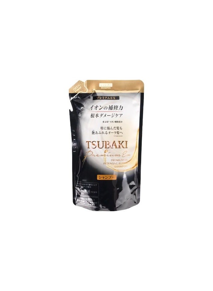 TSUBAKI Black Premium EX Hair Shampoo Refill Pack 330ml - Made in Japan