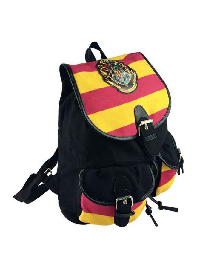 NIBEMINENT Hogwarts College Printed Casual Backpack Black/Red/Yellow 