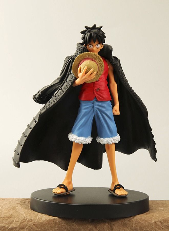 Anime One Piece Luffy Figure, Black Cape Luffy Action Figure, Straw Hat Luffy Collectible Model Statue Figure Toy, High Quality Cartoon Figure Toy 18cm  - Image 5