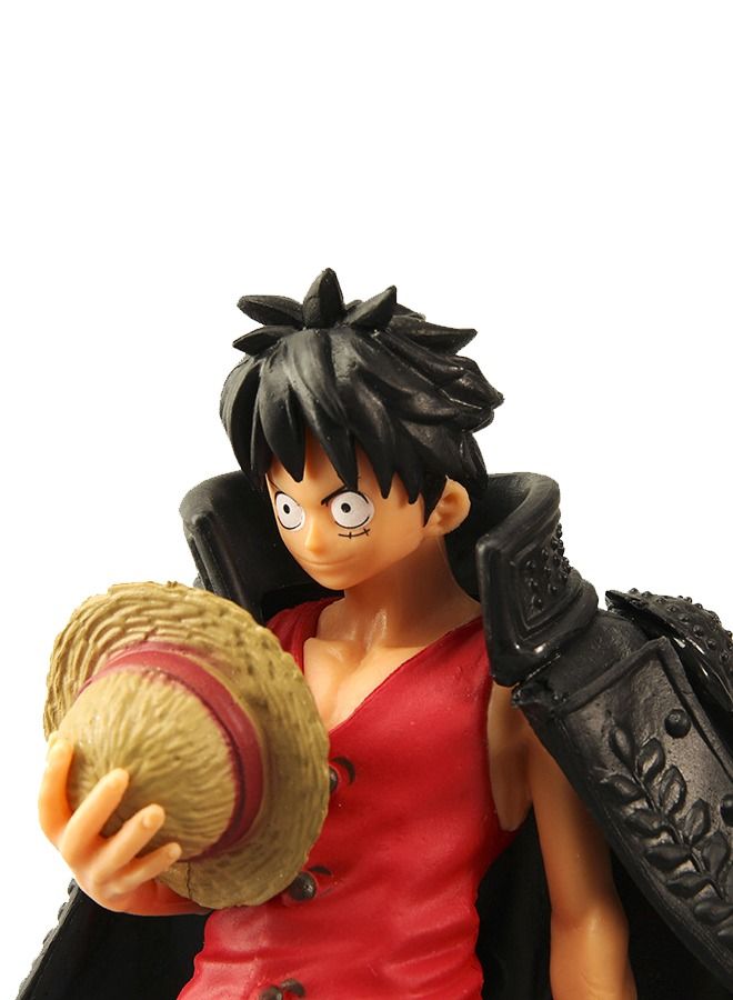 Anime One Piece Luffy Figure, Black Cape Luffy Action Figure, Straw Hat Luffy Collectible Model Statue Figure Toy, High Quality Cartoon Figure Toy 18cm  - Image 3
