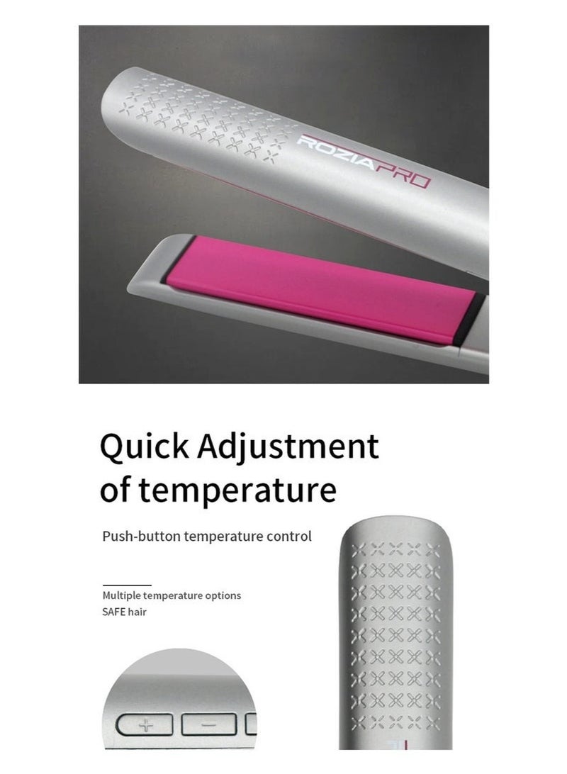 روزيابرو جهاز تمليس الشعر روزيا برو HR818 – سيراميك، محمول وقابل لإعادة الشحن - Image 2