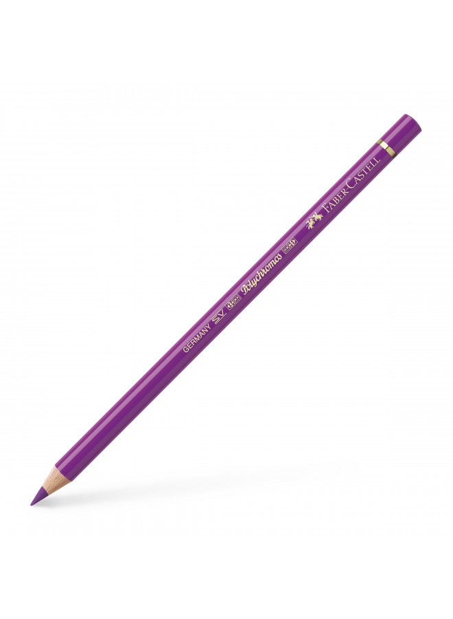 FABER-CASTELL Faber-Castell Polychromos Artists' Single Pencil - Colour 134 Crimson - Image 1