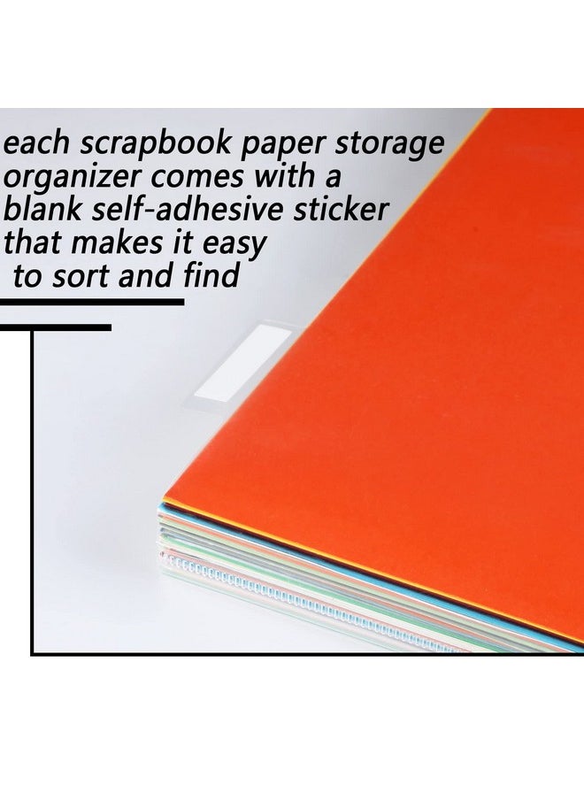 Teling - 12 X 12 Scrapbook Paper Storage Organizer Clear Top Loading Files Plastic Paper Holder With Customizable Tabs For Holding Paper Photos Vinyl Paper Scrapbook Paper (40 Set) - Image 1