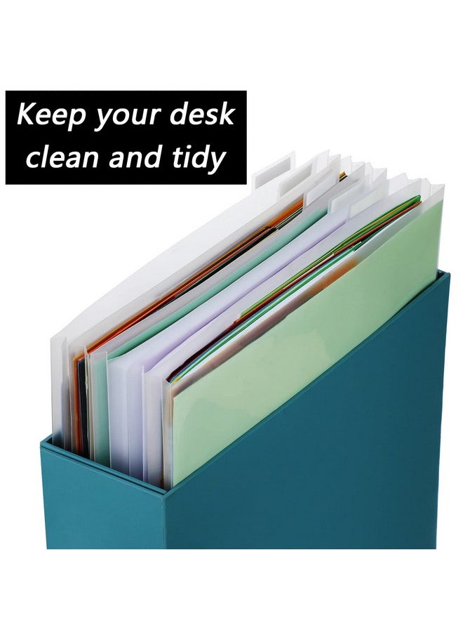 Teling - 12 X 12 Scrapbook Paper Storage Organizer Clear Top Loading Files Plastic Paper Holder With Customizable Tabs For Holding Paper Photos Vinyl Paper Scrapbook Paper (40 Set) - Image 1