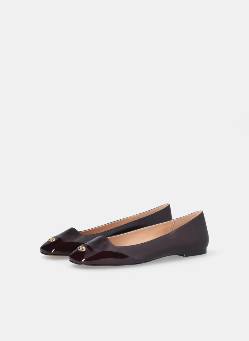 ليو جو أحذية باليرينا جلد نابا