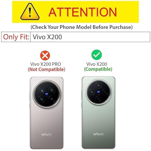 Kapa Hawkeye Clear Slim Tough Back Cover for Vivo X200 5G | Camera Lens Protector Anti Yellow Shockproof Clear Hybrid Case Cover (Black) - Image 2