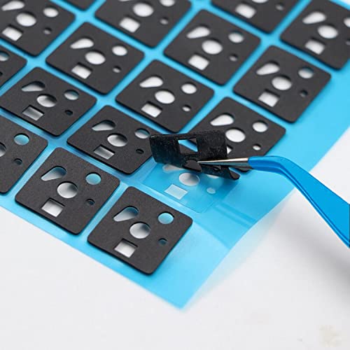 Ranked Premium Switch Sound DampeningPads Kit for DIY Custom Mechanical Keyboard | Poron Foam | 0.5mm Thick (Poron 120 Pcs + 1 Tweezers) - Image 2