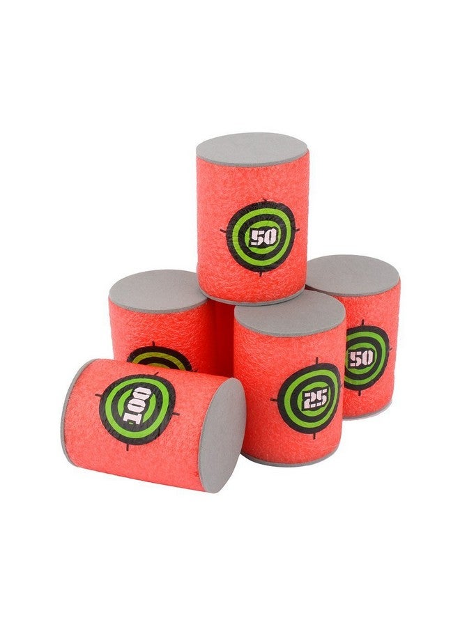 EKIND 6 Pcs Foam Can Target Compatible For Nerf Elite Series Blasters Kids Toy - Image 1