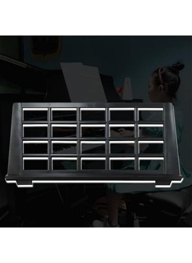 Generic - Portable Piano Keyboard Stand Book Stand Reading Book Stand Keyboard Tabletop Bookshelf Music Stand Keyboard Book Stand - Image 1
