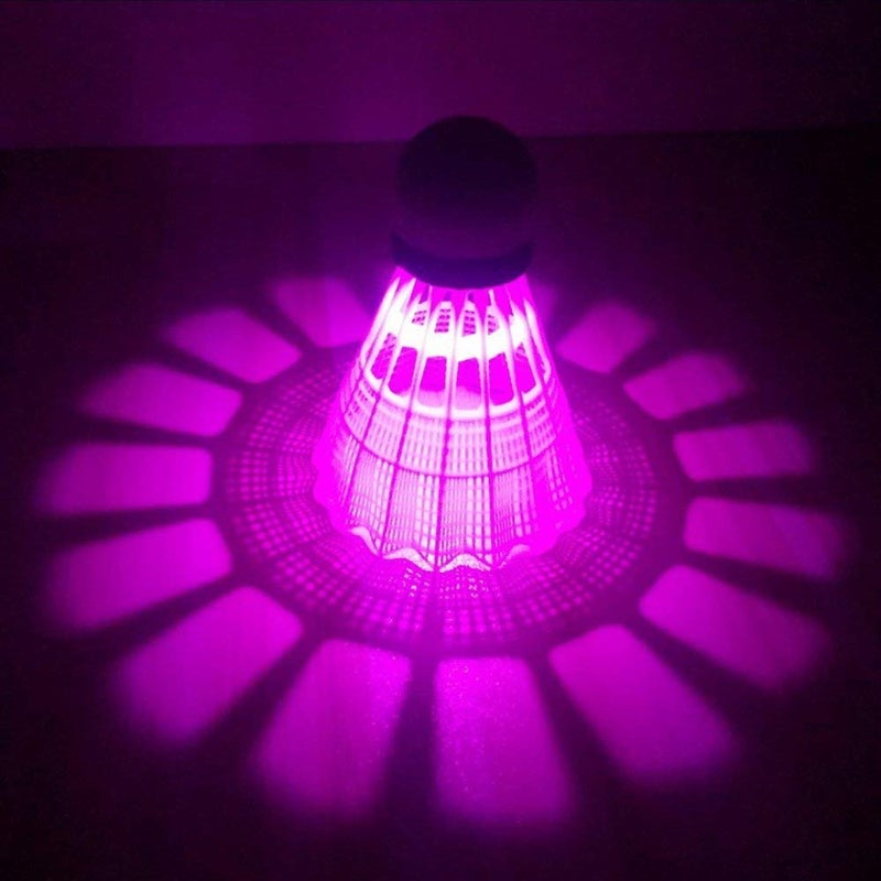 ZHENAN LED Badminton Shuttlecocks Dark Night Glow Birdies Lighting for Outdoor & Indoor Sports Activities (Nylon_5pcs) - Image 5