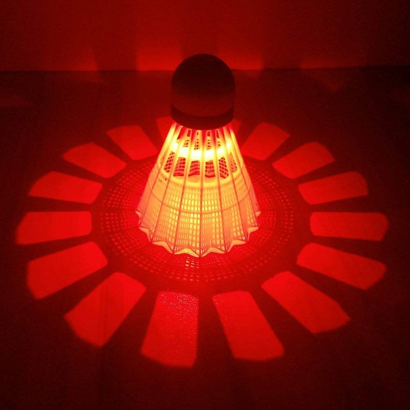 ZHENAN LED Badminton Shuttlecocks Dark Night Glow Birdies Lighting for Outdoor & Indoor Sports Activities (Nylon_5pcs) - Image 3