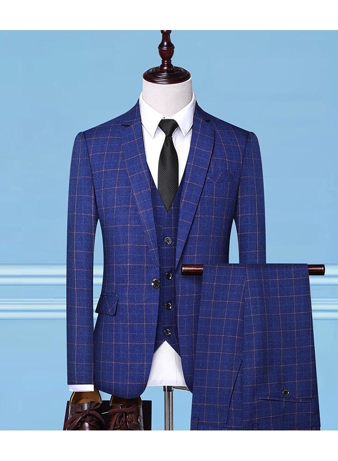 KUYING New Slim Fit Suit Three Piece Set  - Image 1