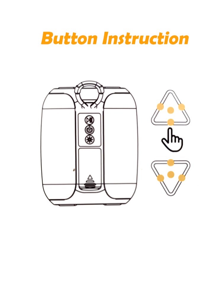 ليفور مكبر صوت Levore LSM333-BK لاسلكي محمول بتقنية البلوتوث V5.3 مع إضاءة LED RGB بقوة 8 وات ومضخم صوت خارجي بتقنية البلوتوث TF FM AUX TWS USB يدعم بطارية 1200 مللي أمبير في الساعة - Image 4