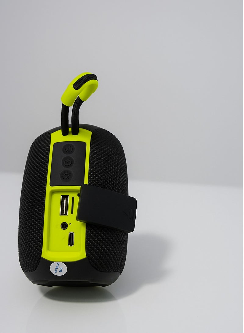 ليفور مكبر صوت Levore LSM333-BK لاسلكي محمول بتقنية البلوتوث V5.3 مع إضاءة LED RGB بقوة 8 وات ومضخم صوت خارجي بتقنية البلوتوث TF FM AUX TWS USB يدعم بطارية 1200 مللي أمبير في الساعة - Image 5