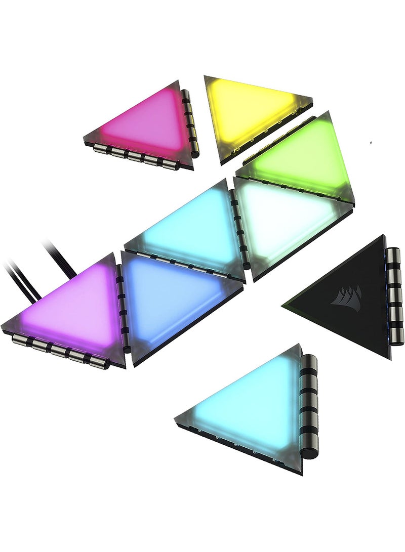 Corsair iCUE LC100 Smart Case Lighting Triangles, 9x Tile Starter Kit - Image 1
