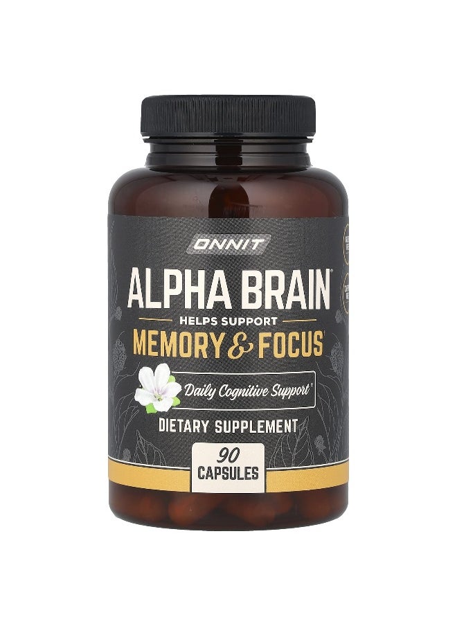 Onnit - Onnit, Alpha Brain, 90 Capsules - Image 1