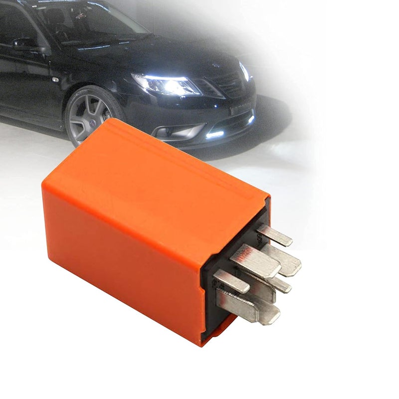 RDBS 12v Headlight Relay Control Replacement Fit for Saab 9-5 9-3 9000 900#4109070 Bulbs Electronic Fix Accessories Lamp Yellow Relay - Image 1