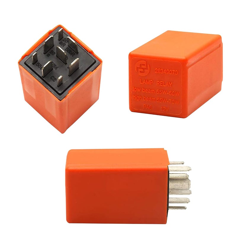 RDBS 12v Headlight Relay Control Replacement Fit for Saab 9-5 9-3 9000 900#4109070 Bulbs Electronic Fix Accessories Lamp Yellow Relay - Image 5