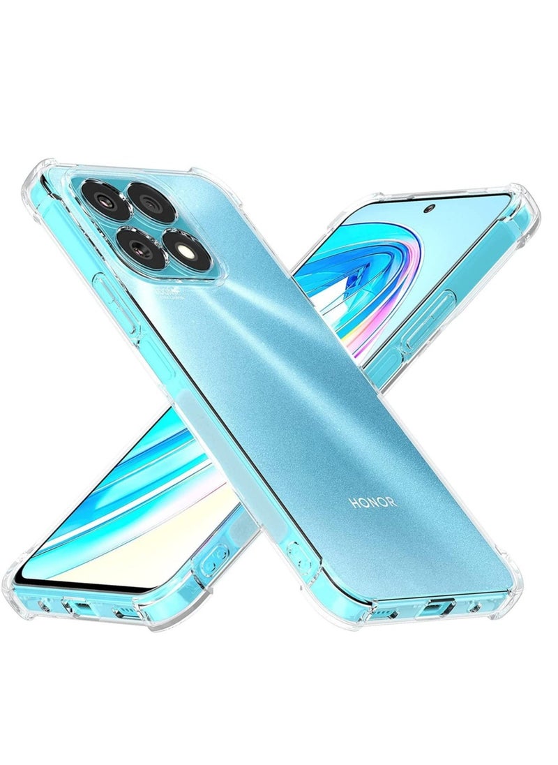 Raxoom Honor X8a Clear Case Cover Shockproof flexible Silicone Bumper Cover Transparent Anti scratch TPU Full Camera Protection - Image 1