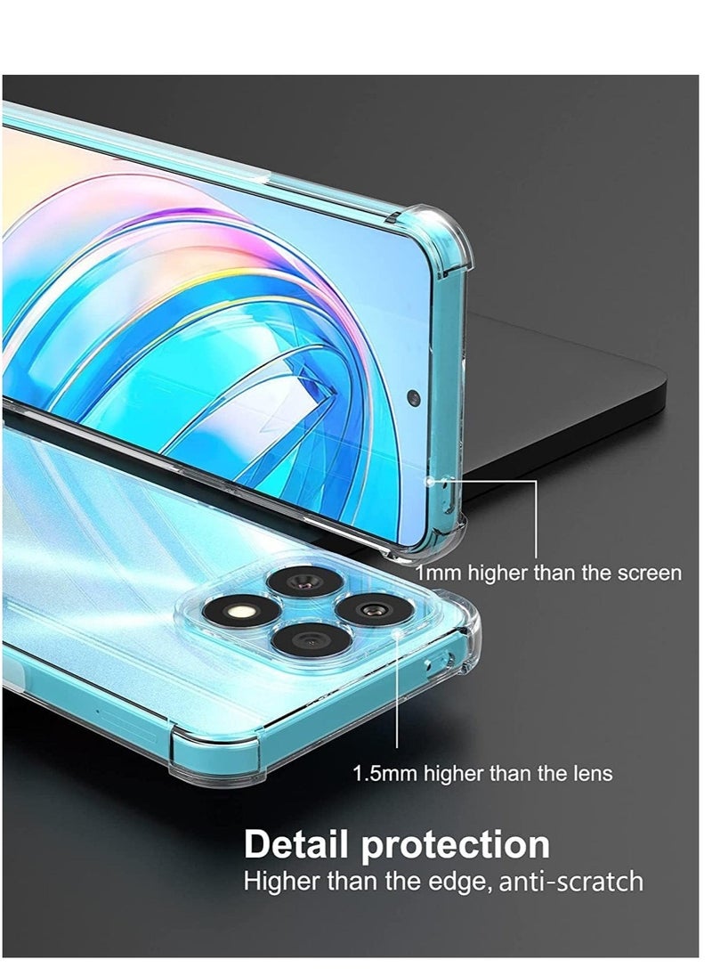 Raxoom Honor X8a Clear Case Cover Shockproof flexible Silicone Bumper Cover Transparent Anti scratch TPU Full Camera Protection - Image 4