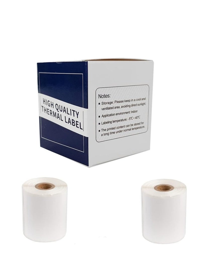 Terabyte Label rolls for M110/M110S/M120/M200/M220 Bluetooth Label Printers - Black on White Sticker Labels (50 x 50 mm 150 labels) - Image 1