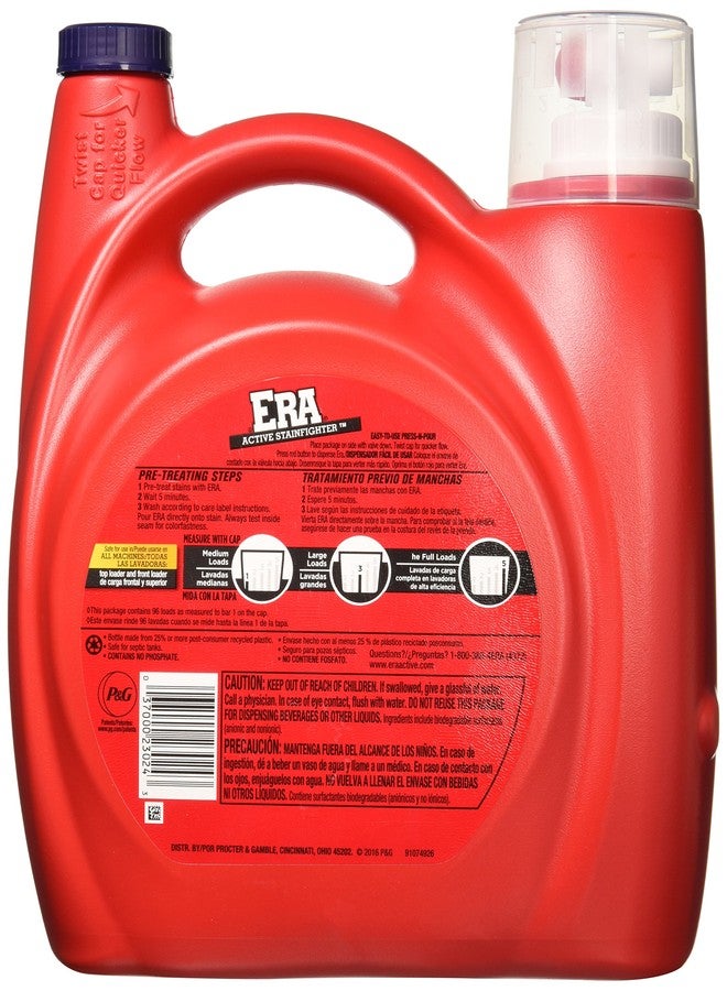 ERA Active Stainfighter Formula Laundry Detergent 96 Load, 150 Ounce - Image 2