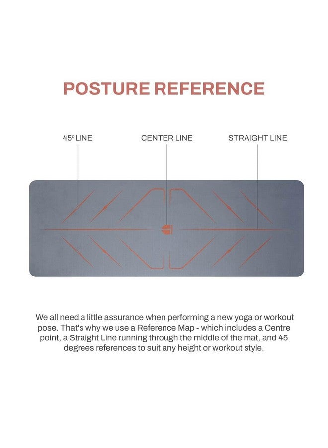 TEGO حصيرة يوغا تيغو الأساسية (طوب رمادي) | حصيرة TPE سميكة 6 مم مع خطوط مرجعية للوضعية | مضادة للميكروبات، غير قابلة للانزلاق، خفيفة الوزن وقابلة للحمل مع حقيبة حمل | حصيرة يوغا مناسبة للمبتدئين | 72/78 × 26 بوصة | حصيرة صديقة للمفاصل - Image 5