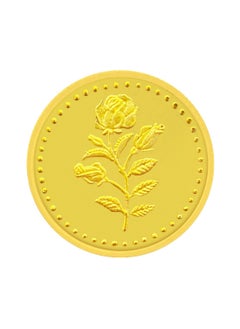 24 Karat 50 grams Pure Gold Coin Flower