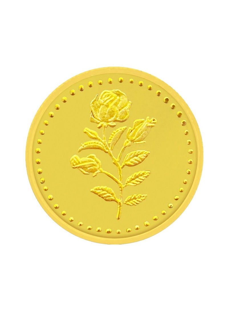 Javeri Jewellery - 24 Karat 50 grams Pure Gold Coin Flower - Image 1