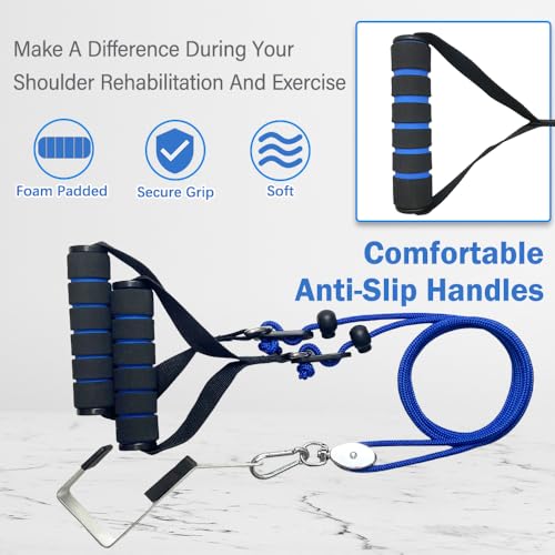 Phantawell Shoulder Pulley for Physical Therapy, Pulleys for Shoulder Rehab Over Door, Shoulder Pulley Over The Door Physical Therapy, Door Pulleys For Physical Therapy, Arm Pulley, Over The Door Pulleys - Image 4
