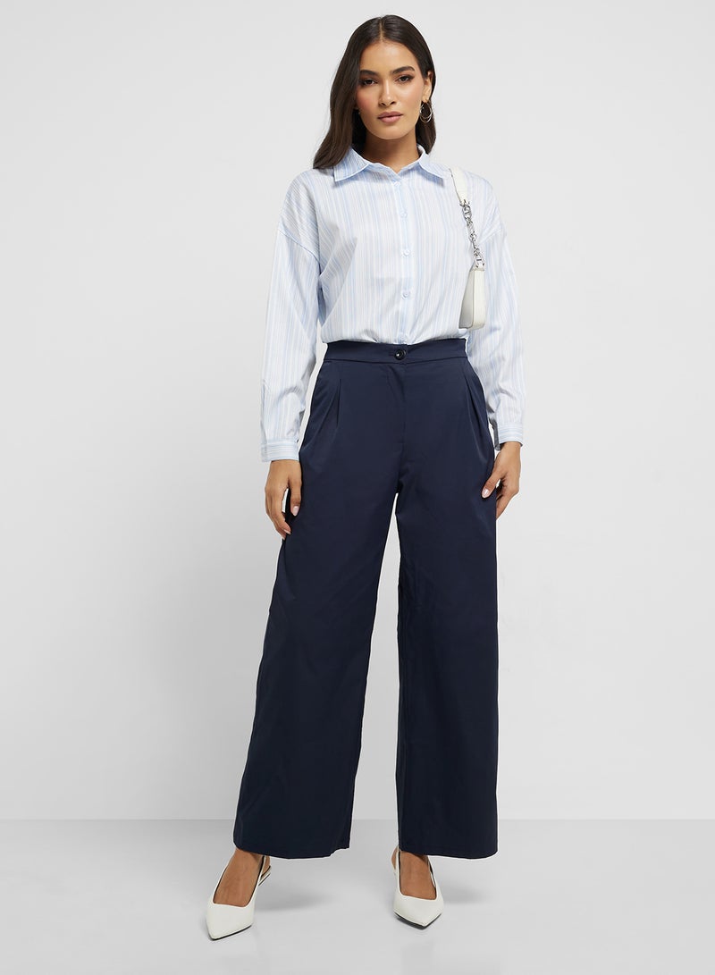 ايلا قميص مخطط بأزرار - Image 4