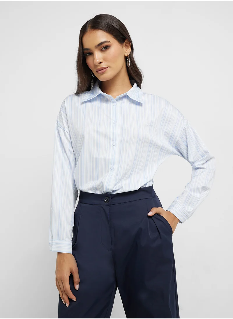 ايلا Striped Button Down Shirt