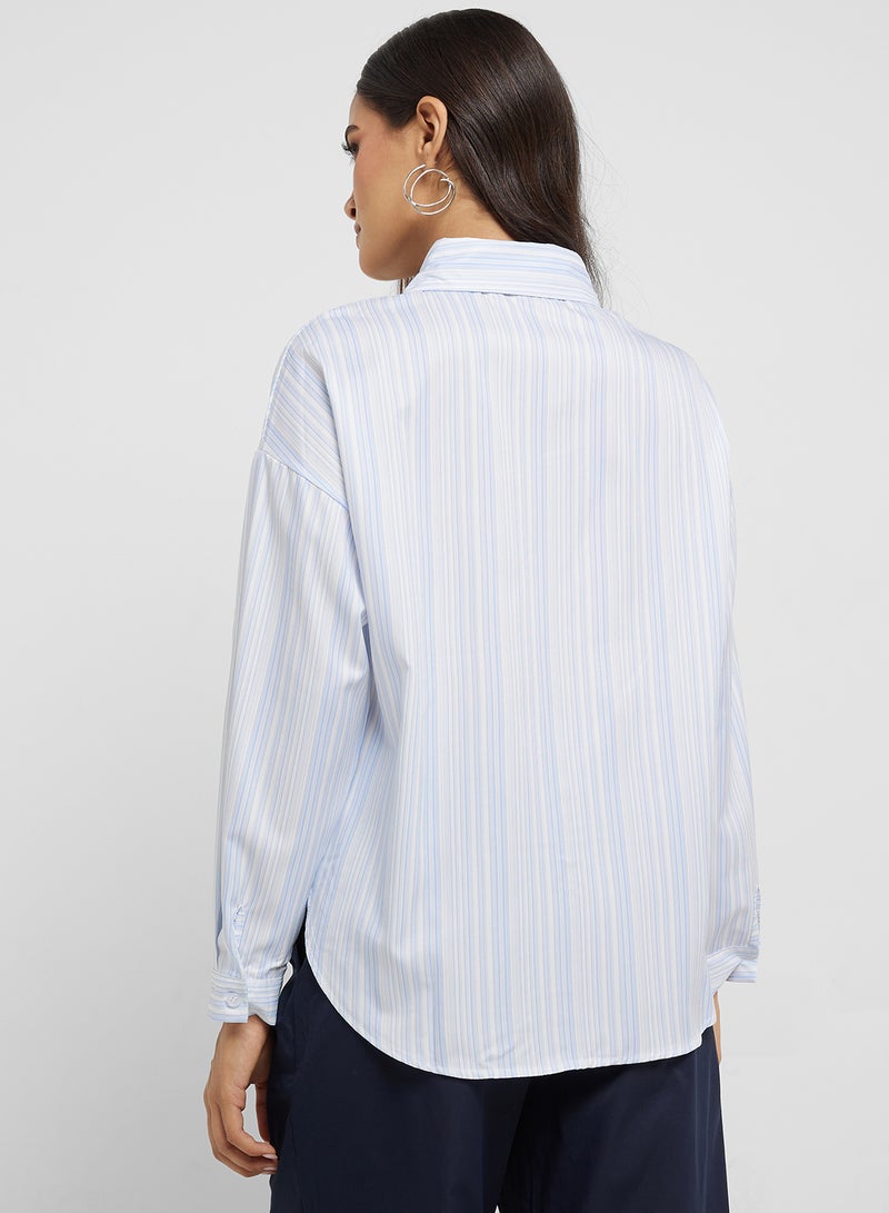 ايلا قميص مخطط بأزرار - Image 2